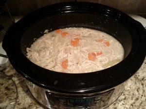 Family Favorite Slow Cooker Chicken and Noodles