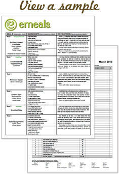 eMeals Any Store Meal Plan