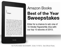 Amazon Books Best of the Year Sweepstakes