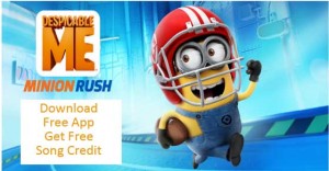 Free Despicable Me Game and Song Credit