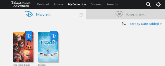 Disney Movies Anywhere Collection