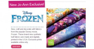 Frozen Fabric at Jo-ann Online