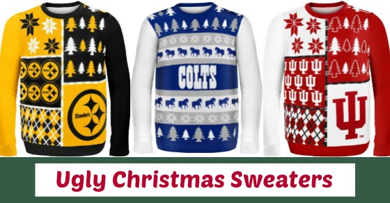 Ugly Christmas Sweaters for Sports Teams