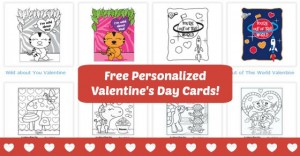 Personalized Printable Valentine’s Day Cards