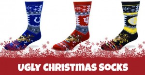 Ugly Christmas Socks for Sports Teams