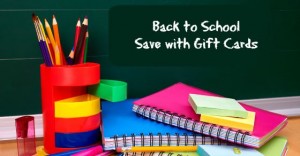 Back to School: 10 Ways to Save with Gift Cards