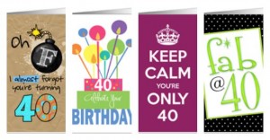 Birthday Cards for 40th Birthdays (And Other Ages!)