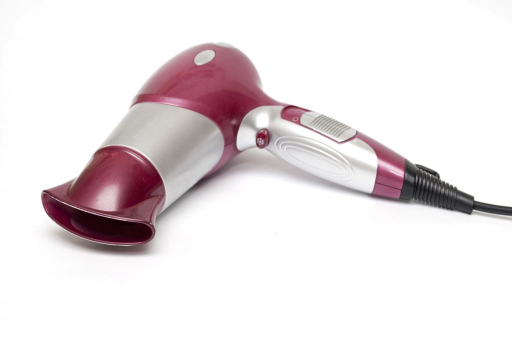 pink hairdryer